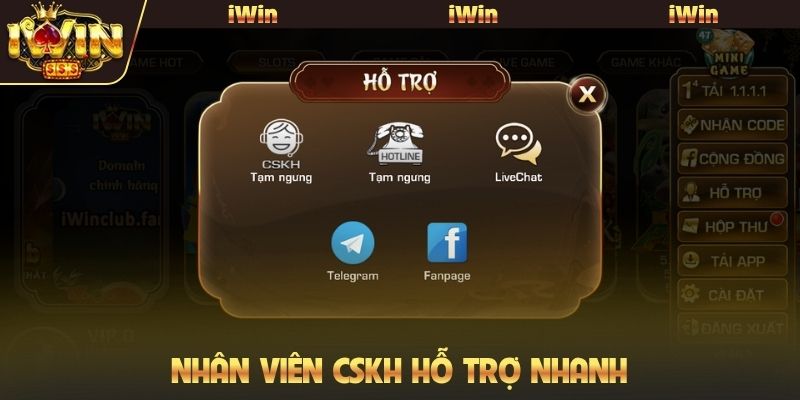 Nhân viên CSKH hỗ trợ nhanh
